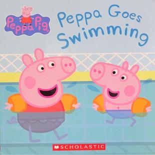 Peppa Pig  Peppa Goes Swimming by Neville Astley平装Scholastic粉红小猪 去游泳