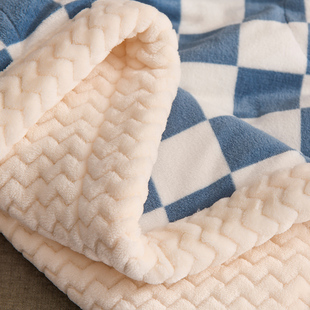 儿童毛毯加厚冬季秋冬珊瑚绒毯床，单人沙发盖毯子办公室午睡小被子