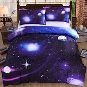 新 款宇宙床上用品3D星空床单四件套被套枕套2.0m床包梦幻套