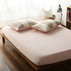 日式纯棉床单床笠单件纯色，水洗棉双人，单人水洗棉全棉简约简单素色