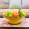 欧式田园复古陶瓷大号水果盘 美式家用客厅茶几装饰零食盘干果盘