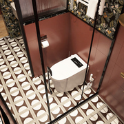 几何艺术复古小花砖地砖，法式卫生间浴室，瓷砖厕所厨房墙砖