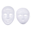 亚马逊派对男女DIY白色面具 舞会万圣节塑料搞怪脸谱源头
