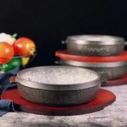 韩式天然砂锅炖锅石锅鱼专用汤锅啵啵鱼石锅餐具，商用石锅耐高温