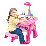 儿童绘画桌宝宝玩具投影多功能画画画板涂鸦益智女孩学习3的仪可