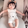莫代尔棉婴儿连体衣0一3月新生，小背心衣服，薄款短袖宝宝夏季6一12
