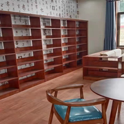 学校图书馆实木书架橡木置物架书柜全实木多层学生储物木质图书架