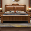 实木床全实木主卧1.8米双人床单人1米5新中式，工厂储物床