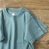 低饱和色系 雾霾蓝300g重磅纯色全棉中性风t恤简约百搭短袖打底衫
