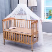 高端婴儿床蚊帐带支架通用开门式儿童床蒙古包全罩式宝宝BB床摇篮