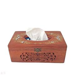 越南红木纸巾盒花梨木实木家居镂空抽纸盒手工艺品木质餐巾盒