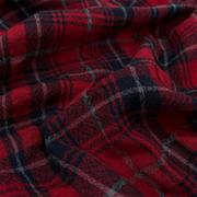 日本进口经典深藏青红灰苏格兰格子羊毛泡泡绉纱衬衫裙子披肩布料