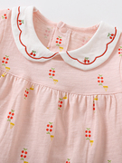 夏季分体小童装一岁半女宝宝夏装套装80码婴儿衣服短袖可爱短袖
