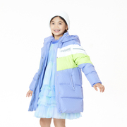 ANNIL安奈儿童装冬季女童中长款羽绒服女孩保暖时尚外套