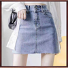 品牌艾丽zhe撤柜夏季女装，修身显瘦牛仔，半身高腰短款小包裙