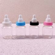 彩色透明小奶瓶糖果盒分装收纳盒创意卡通塑料奶瓶diy收纳盒