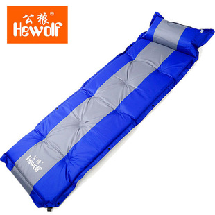 公狼户外防潮野餐垫自动充气垫单人，超轻加宽加厚5cm帐篷睡垫双人