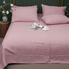 重磅加厚纯色亚麻纯色提花，床单软凉席双人，花边盖毯午睡沙发空调毯