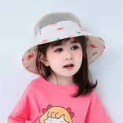 儿童防晒帽女宝渔夫帽，女孩帽子时尚，潮帽夏季超萌宝宝男女童遮阳帽