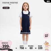 TeenieWeenie Kids小熊童装女童24年夏季款学院风百褶裙制服裙