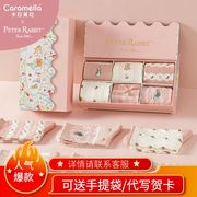 女袜礼盒装caramella比得兔，秋冬女士中筒袜套盒长袜送人生日礼物