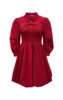 商场moda2023秋季甜美优雅纹理面料，罩衫背心两件套连衣裙