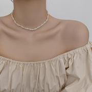 巴黎设计师珍珠项链，颈链女高级轻奢小众设计感