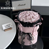 芯苼芭蕾系列包花纸(包花纸，)鲜花花束，装饰手工花艺包装材料黑粉色系
