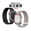 适用applewatch表带苹果手表iwatch7米兰磁吸金属s88ultra49不锈钢s744mm/4/5/6代女男5/3/2智能星光数码