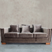 北欧布艺沙发/现代简约时尚/美式大户型客厅沙发组合单双三人
