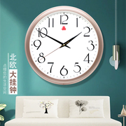 上海三五牌挂钟客厅家用时尚2021钟表静音石英钟创意家用挂表