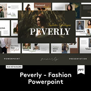 Peverly Powerpoint 时尚潮流女性服装PPT设计模板 P2020033004