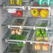 C冰箱抽屉式收纳盒家用厨房鸡蛋水果悬挂储物神器食品级保鲜盒大