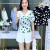 短袖雪纺t恤女娃娃，领波点薄衬衫夏季小个子，垂感显瘦减龄短款上衣