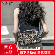 Viney包包2024女包斜挎包腋下包2023女士小包胸包帆布包