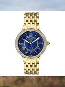GV2 by Gevril女款流行金色钢带手表蓝盘 欧美腕表9146海外购