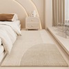 地毯卧室暖色系奶油风床边毯加厚地垫主卧床边垫高级感客厅茶几毯