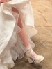 婚礼堆堆袜结婚新娘婚纱鞋白色蕾丝袜婚庆中长袜舒适洛丽塔袜