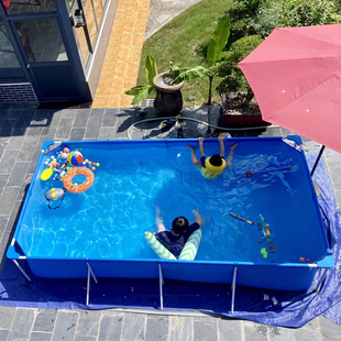 超大型游泳池家用成人泳池，婴儿童游泳池加厚带遮阳豪华家庭戏水池