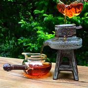 公道杯分茶器玻璃耐热加厚透明耐高温茶具配件，木把公杯侧把茶海