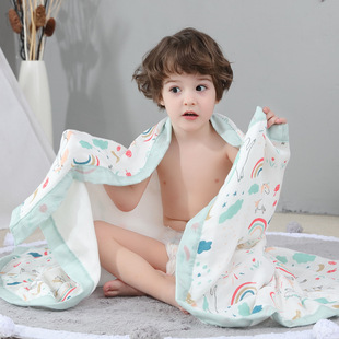 婴儿纱布盖被六层空调，被夏天纯棉小被子，薄款毯子新生宝宝夏季盖毯