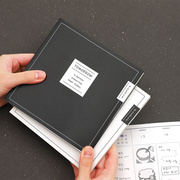 Pleple韩国方形胶套手账本6个月半年日记本简约周计划日程记事本