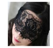 性感女郎蕾丝镂空面罩丝巾蒙脸，半脸黑色面纱遮脸面具眼罩套装拍照