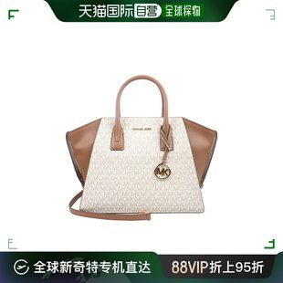 香港直邮Michael Kors/MK 女士复古拼色老花手提单肩斜挎包耳朵包