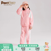 PawinPaw卡通小熊童装24春季女童卫衣裤子舒适运动套装两件套