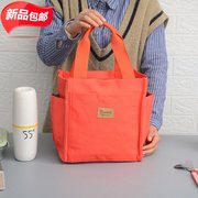 日式简约帆布饭盒袋便当包妈咪包学生饭袋手提包多功能手拎布包带