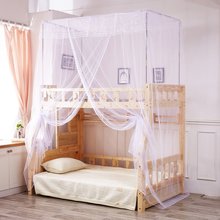 子母床蚊帐上下铺1.5米一体，1.2米实木上下床儿童床，双层床高低蚊帐