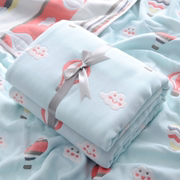 睿妈家婴儿浴巾棉六层纱布宝宝用品新生儿童盖毯初生包被