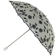 太阳伞女晴雨两用防晒防紫外线遮阳伞蕾丝，刺绣伞便携晴雨伞upf50+