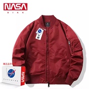 NASA BIKK余文乐MA1飞行员夹克男士情侣装春秋季宽松棒球服外套薄